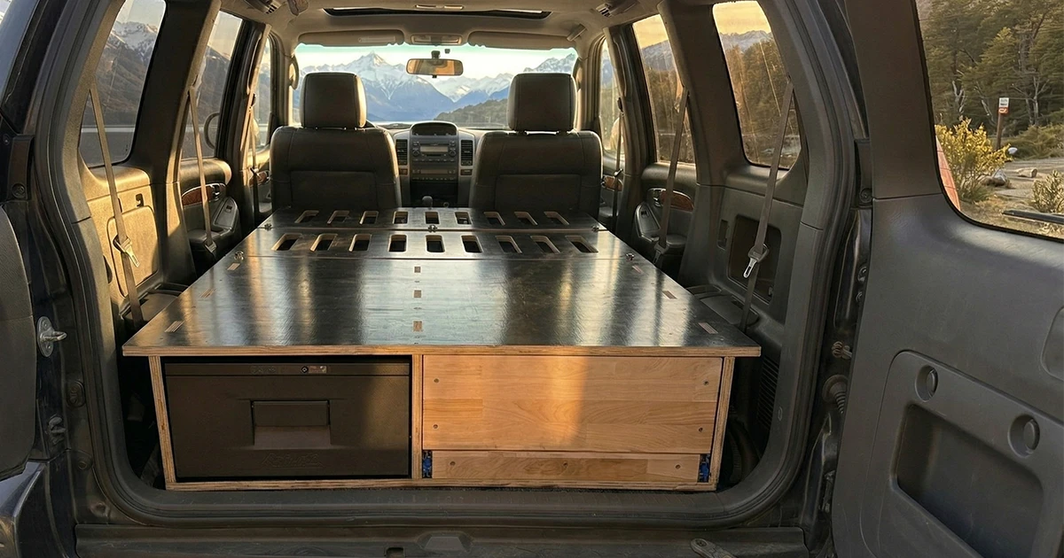 Modulo camper instalado sin perforaciones